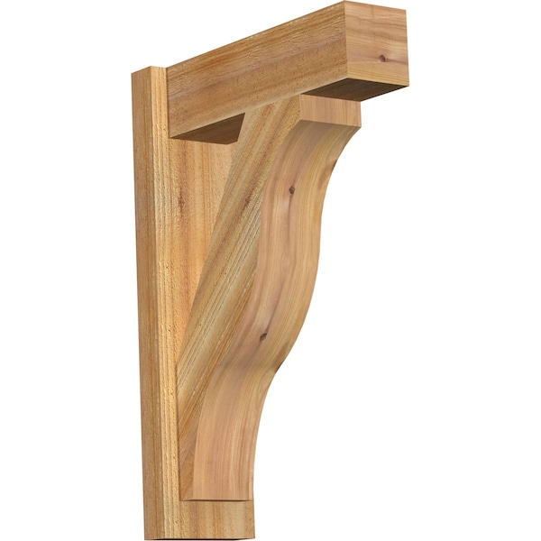Ekena Millwork Funston Block Rough Sawn Outlooker, Western Red Cedar, 6"W x 18"D x 26"H OUT06X18X26FST05RWR - main